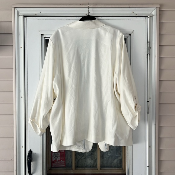 NWT Anthropologie linen blend blazer size 24w - Picture 3 of 3